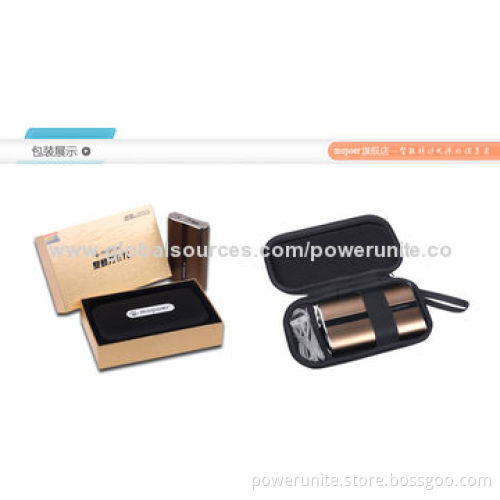 16,000mAh Metal Case Power Banks with Dual USB Port, Sized 130*80*23mm, 5V DC-1/2.1A Output